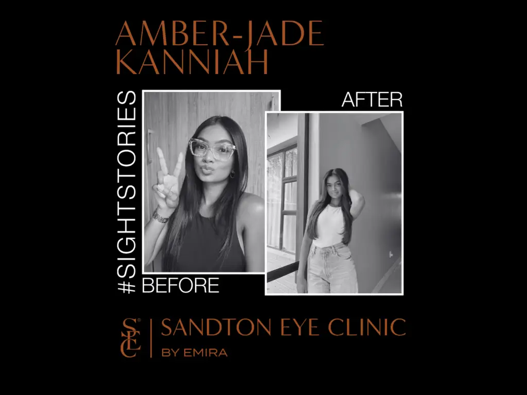 Eye Surgery & overcoming limitations shared by Amber Jade 1 Amber's before and after PRK Journey at Sandton Eye Clinic