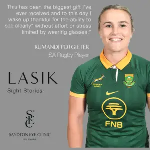 Rumandi's experience of vision correction in sport